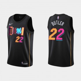 Maglia NBA Miami Heat Jimmy Butler 22 Nike 2021-22 City Edition Swingman - Uomo